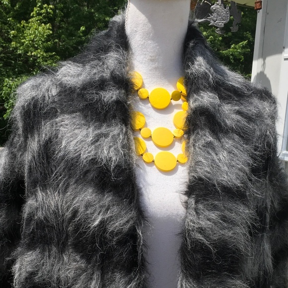 MONSE size L sold out alpaca zebra stripped long coat - Picture 2 of 7